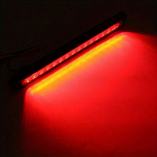 Planet Gates 5LED High Position Brake Light Bar 1pc 25CM 15 LED Red Sealed Trailer Truck RV Stop Tail Rear Brake Turn Light Bar