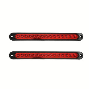 Planet Gates 5LED High Position Brake Light Bar 1pc 25CM 15 LED Red Sealed Trailer Truck RV Stop Tail Rear Brake Turn Light Bar