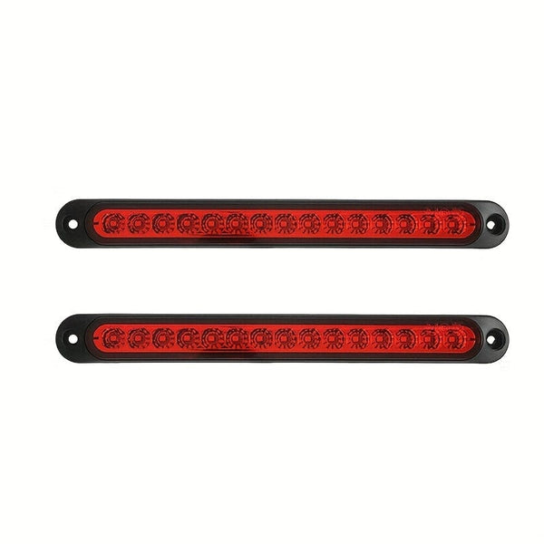 Planet Gates 5LED High Position Brake Light Bar 1pc 25CM 15 LED Red Sealed Trailer Truck RV Stop Tail Rear Brake Turn Light Bar