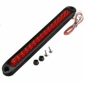 Planet Gates 5LED High Position Brake Light Bar 1pc 25CM 15 LED Red Sealed Trailer Truck RV Stop Tail Rear Brake Turn Light Bar