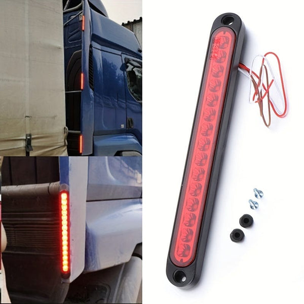 Planet Gates 5LED High Position Brake Light Bar 1pc 25CM 15 LED Red Sealed Trailer Truck RV Stop Tail Rear Brake Turn Light Bar