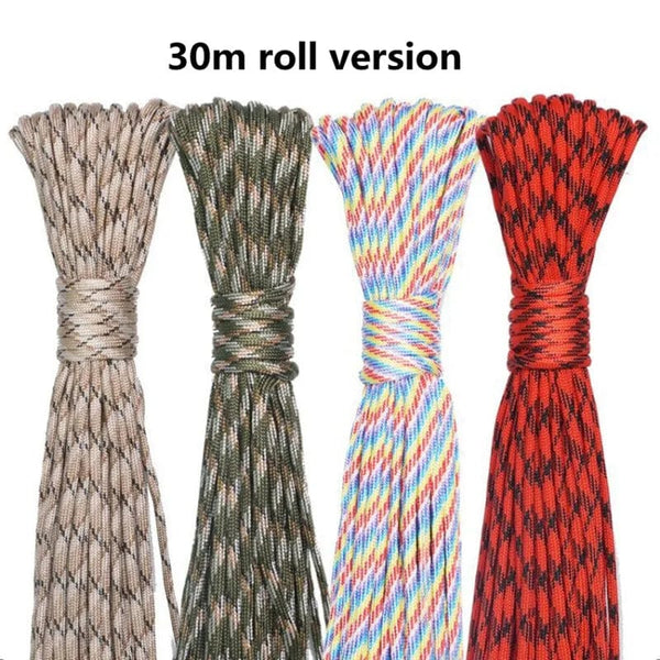 Planet Gates 5M/15M/30M 7-Core 550 Paracord 4mm Parachute Cord Outdoor Camping survival Rope kit Umbrella Tent Lanyard Strap Clothesline