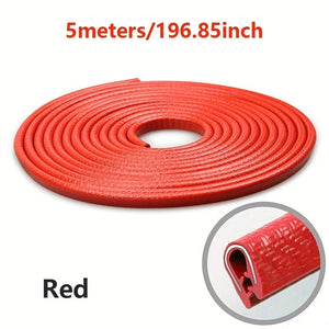 Planet Gates 5m Car Door Seal Edge Protector Auto Sealing Tape Strips Guard Trim Automobiles Door Trunk Stickers Decorative Seal For Cars