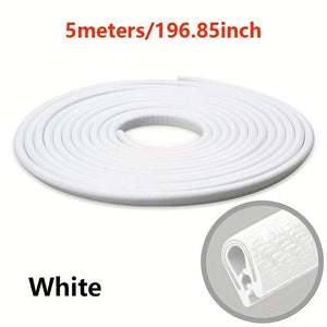 Planet Gates 5m Car Door Seal Edge Protector Auto Sealing Tape Strips Guard Trim Automobiles Door Trunk Stickers Decorative Seal For Cars