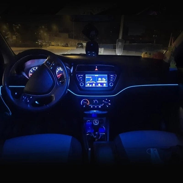 Planet Gates 5m Car Interior Atmosphere Lighting LED Strip 5V DIY Flexible EL Neon Cold Light Line Tube With USB Auto Decoration Ambient Lamp