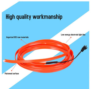 Planet Gates 5m Car Interior Atmosphere Lighting LED Strip 5V DIY Flexible EL Neon Cold Light Line Tube With USB Auto Decoration Ambient Lamp