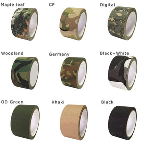 Planet Gates 5M Outdoor Duct Camouflage Tape WRAP Hunting Waterproof Adhesive Camo Tape Stealth Bandage Military 0.05m x 5m /2inchx196inch