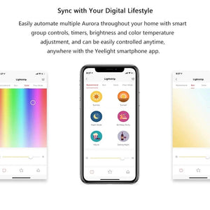 Planet Gates 5m Striplight US Yeelight Aurora Smart 5M Light Strip 1S Plus LED RGB Colorful WiFi Remote Control with APP Assistant Homekit for smart home