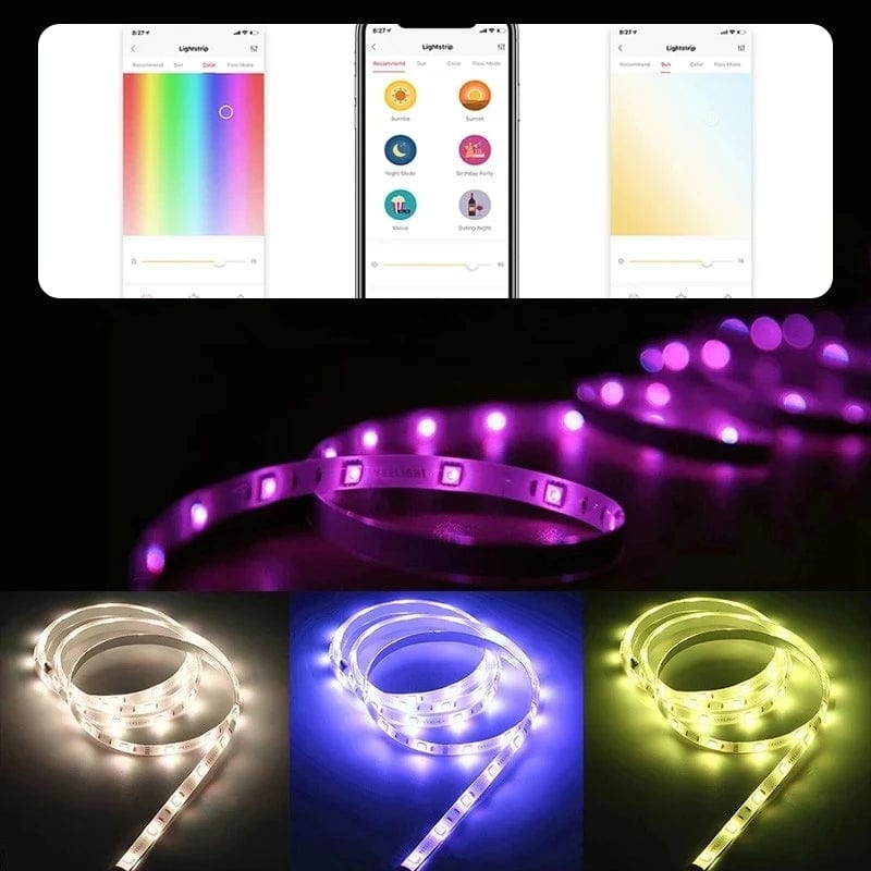 Planet Gates 5m Striplight US Yeelight Aurora Smart 5M Light Strip 1S Plus LED RGB Colorful WiFi Remote Control with APP Assistant Homekit for smart home
