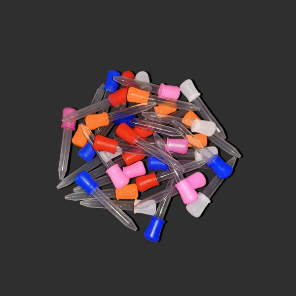 Planet Gates 5ML Clear Silicone Pipette Plastic Baby Medicine Dropper Spoon Pipette Liquid Food Dropper Burette 10 Colors