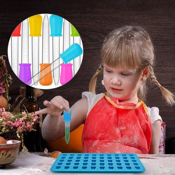 Planet Gates 5ml Small Silicone Plastic Pipette Dropper Feeding Medicine Liquid Eye Ear Pipette Dropper School Lab Experiment Supplies