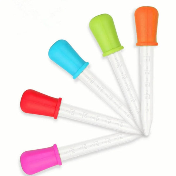 Planet Gates 5ml Small Silicone Plastic Pipette Dropper Feeding Medicine Liquid Eye Ear Pipette Dropper School Lab Experiment Supplies