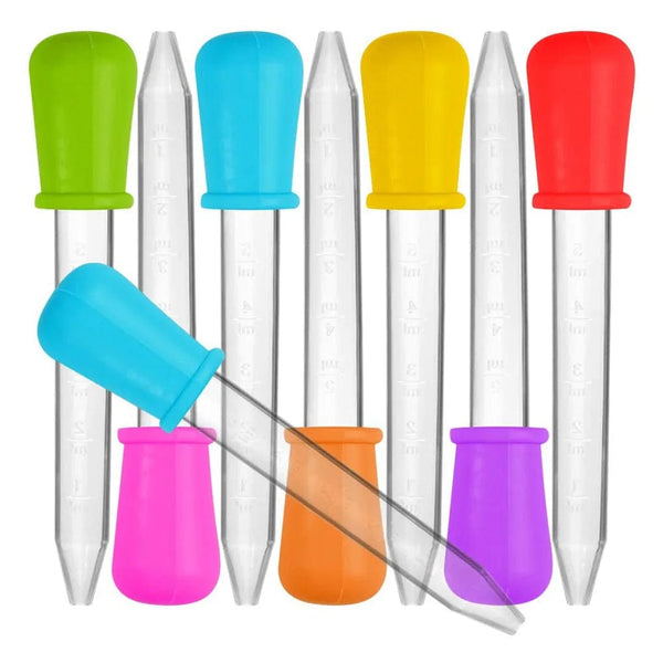 Planet Gates 5ml Small Silicone Plastic Pipette Dropper Feeding Medicine Liquid Eye Ear Pipette Dropper School Lab Experiment Supplies