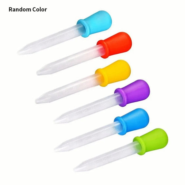 Planet Gates 5ml Small Silicone Plastic Pipette Dropper Feeding Medicine Liquid Eye Ear Pipette Dropper School Lab Experiment Supplies