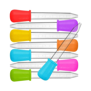 Planet Gates 5ml Small Silicone Plastic Pipette Dropper Feeding Medicine Liquid Eye Ear Pipette Dropper School Lab Experiment Supplies