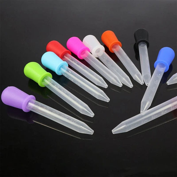 Planet Gates 5ml Straw Silicone straw dropper children’s anti-choke feeding medicine straw with scale school laboratory experimental supplies