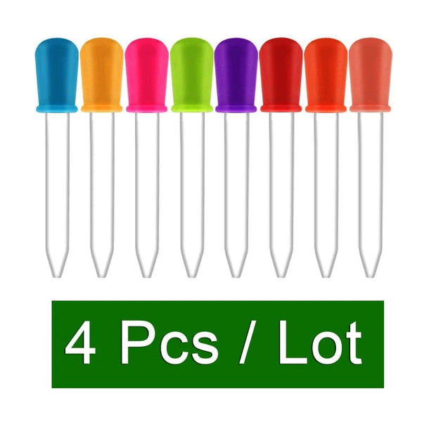 Planet Gates 5ml Straw Silicone straw dropper children’s anti-choke feeding medicine straw with scale school laboratory experimental supplies
