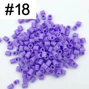 Planet Gates 5mm 1000PCS  Black white gray blue green purple Hama Beads for Kids Iron Fuse Beads diy Puzzles Pixel Art Gift Children Toy