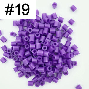 Planet Gates 5mm 1000PCS  Black white gray blue green purple Hama Beads for Kids Iron Fuse Beads diy Puzzles Pixel Art Gift Children Toy