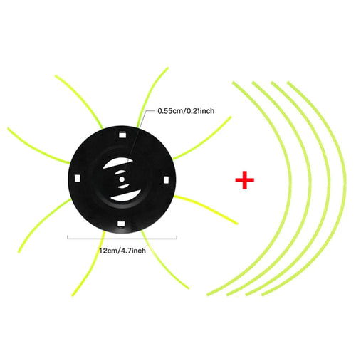 Planet Gates 5mm / CHINA Steel Lawn Mower Head Free with 4 Lines Replacement Gasoline/Lithium Grass Trimmer Head Removal Of Garden Weed Brushcutter Part