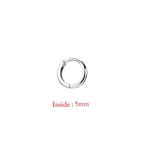 Planet Gates 5mm-silver-1pc Single Minimal Gold Color Tiny Cartilage Hoop Earrings Glossy Earring Piercing Accessory Trendy Small Huggie Women Hoops For Men
