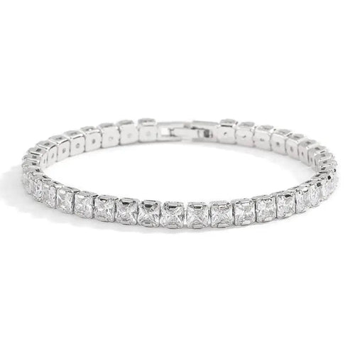 Planet Gates 5MM Silver SAIYE Solid 18K 14K Gold Moissanite Tennis Bracelet for Women D VVS1 Round 925 Sterling Silver Luxury Bracelet for Engagement