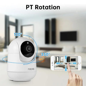 Planet Gates 5MP camera / US PLUG Fuers 5MP WiFi Camera Tuya Smart Home Indoor Wireless IP Surveillance Camera AI Detect Automatic Tracking Security Baby Monitor