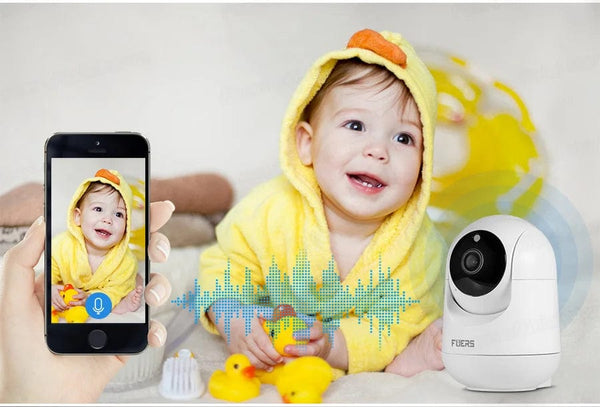 Planet Gates 5MP camera / US PLUG Fuers 5MP WiFi Camera Tuya Smart Home Indoor Wireless IP Surveillance Camera AI Detect Automatic Tracking Security Baby Monitor