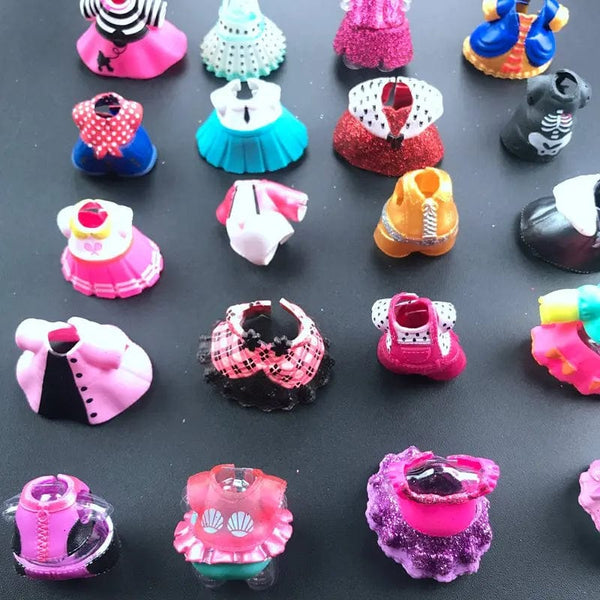 Planet Gates 5pc clothes 5pc/set Original Doll Dress Clothes Suits for 8cm Big Sister Dolls Kids Collection Playing Toy Gift