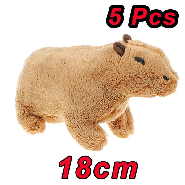 Planet Gates 5pcs 18cm 45cm Fully Filled Capybara Plush Animal With Turtle Tortoise Backpack Toys For Baby Appease Sleeping Pillow Christmas Nice Gift