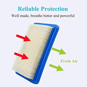 Planet Gates 5pcs 5 Packs, 491588s Air Filter, Compatible With Briggs And Stratton 491588, Toro 20332, Craftsman 3364, Premium Lawn Mower Air Cleaner