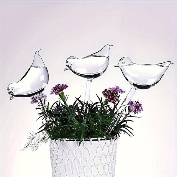 Planet Gates 5pcs 5 Packs, Bird-Shaped Self-Watering Globes Perfect For Automatic Flower Watering And Home Garden Tools Drip Water Seepage Device, Balcony Succulent Sprinkler, Shower Blossom