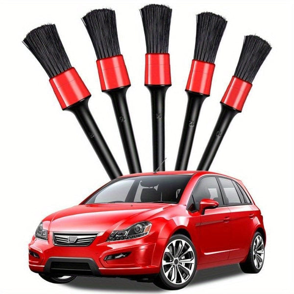 Planet Gates 5pcs 5pcs Car Detailing Brush Set Car Brushes Wash Tool Cleaning Car Wheel Brush Interior Dashboard Air Outlet Brush Car Clean Tools