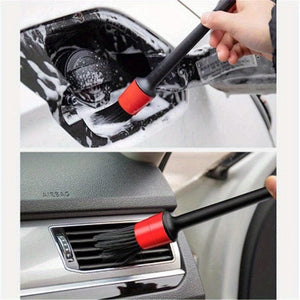 Planet Gates 5pcs 5pcs Car Detailing Brush Set Car Brushes Wash Tool Cleaning Car Wheel Brush Interior Dashboard Air Outlet Brush Car Clean Tools
