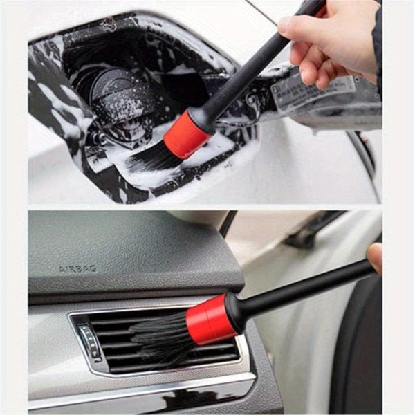 Planet Gates 5pcs 5pcs Car Detailing Brush Set Car Brushes Wash Tool Cleaning Car Wheel Brush Interior Dashboard Air Outlet Brush Car Clean Tools