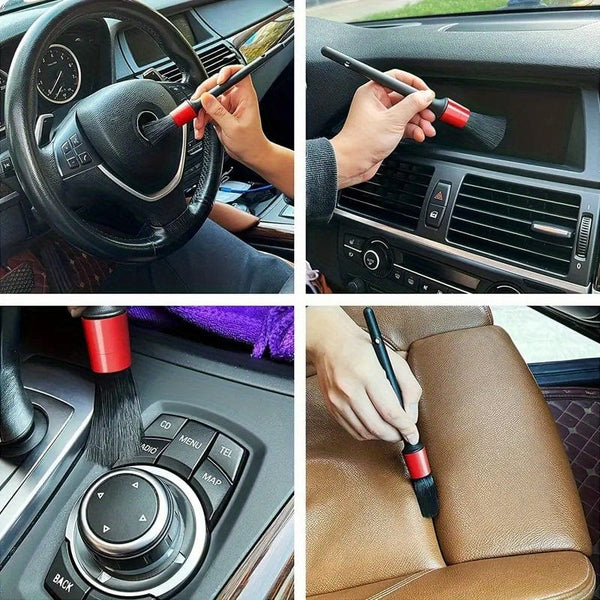 Planet Gates 5pcs 5pcs Car Detailing Brush Set Car Brushes Wash Tool Cleaning Car Wheel Brush Interior Dashboard Air Outlet Brush Car Clean Tools