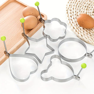 Planet Gates 5PCS 5pcs, Egg Rings, Stainless Steel Egg Cooking Rings, Pancake Mold For Frying Eggs And Omelet, Kitchen Gadgets, Kitchen Stuff, Kitchen Accessories, Home Kitchen Items