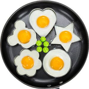 Planet Gates 5PCS 5pcs, Egg Rings, Stainless Steel Egg Cooking Rings, Pancake Mold For Frying Eggs And Omelet, Kitchen Gadgets, Kitchen Stuff, Kitchen Accessories, Home Kitchen Items