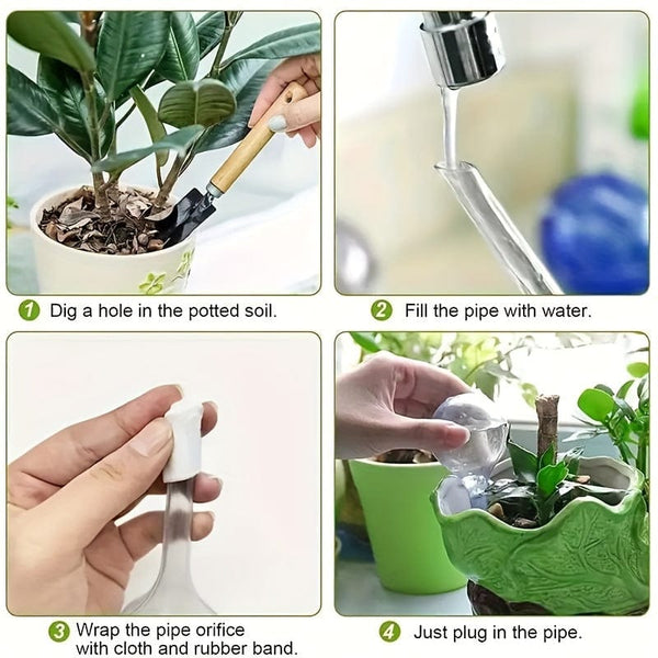 Planet Gates 5pcs 5pcs Globular Self Watering System Automatically Plants & Flowers Watering Tool Drip Irrigation Flower Self Watering Tool