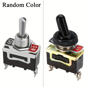 Planet Gates 5pcs 5pcs Heavy Duty Car Boat Rocker Toggle Switch, 15A 250V 2Pin SPST ON/OFF Rocker Switches, With Waterproof Boot Spst Rocker Switch