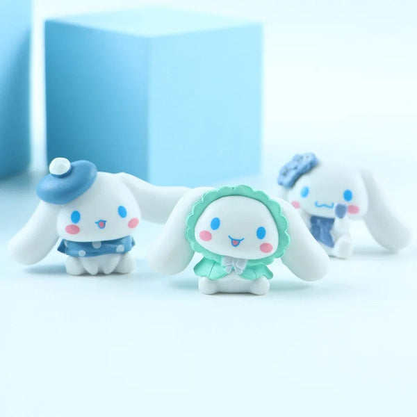 Planet Gates 5pcs 5pcs Sanrio Cinnamoroll Toys Action Anime Figures Cinnamoroll Set Cartoon Kawaii Tabletop Decoration Room Ornament Kids Gifts