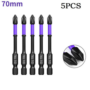 Planet Gates 5pcs 65mm / CHINA 5/3/2/1pcs PH2 Magnetic Scrwdriver Bits Non-slip Batch Head Cross Bit 25-150mm For Electric Impact Drill Driver Hand Drill Tools