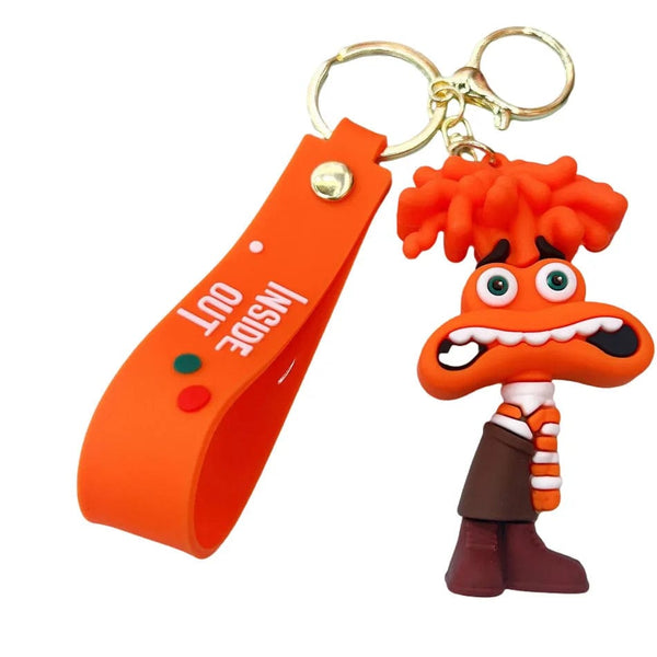 Planet Gates 5pcs 6cm New Disney Inside Out2 Figure Pendant Keychain for Women Men Cartoon Fans Backpack Bag Accessories Gifts for Fans Collection