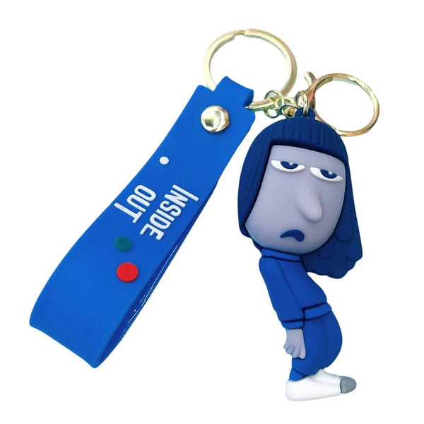 Planet Gates 5pcs 6cm New Disney Inside Out2 Figure Pendant Keychain for Women Men Cartoon Fans Backpack Bag Accessories Gifts for Fans Collection