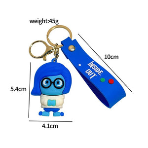 Planet Gates 5pcs 6cm New Disney Inside Out2 Figure Pendant Keychain for Women Men Cartoon Fans Backpack Bag Accessories Gifts for Fans Collection