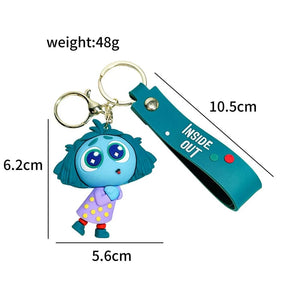 Planet Gates 5pcs 6cm New Disney Inside Out2 Figure Pendant Keychain for Women Men Cartoon Fans Backpack Bag Accessories Gifts for Fans Collection