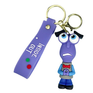 Planet Gates 5pcs 6cm New Disney Inside Out2 Figure Pendant Keychain for Women Men Cartoon Fans Backpack Bag Accessories Gifts for Fans Collection
