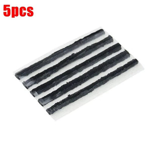 Planet Gates 5pcs 6mm black Car Tire Repair Tool Kit with Rubber Strips Tubeless Tyre Puncture Studding Plug Set Motorcycle Truck Vacuum Tire Repair Tool