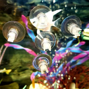 Planet Gates 5pcs Aquarium Suction Cup Air Tube Holder Sucker for Fish Tank Pump Oxygen Air Tube Fixing Clip 4/5mm Accessories