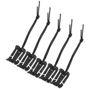 Planet Gates 5pcs Black 2/5Pcs Molle Backpack Buckle Carabiner Clips Outdoor Nylon Camping Bag Hanger Hook Clamp EDC Carabiner Survival Gear Tools